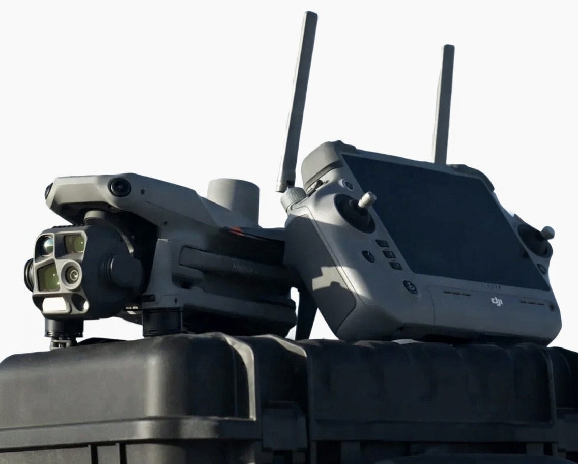 4T Drone and Remote On Case