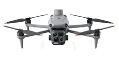 DJI Matrice 4T enterprise thermal drone front view showing five-sensor gimbal with 640x512 infrared thermal camera 48MP wide-angle 48MP medium telephoto 48MP telephoto with 112x hybrid zoom and laser rangefinder for inspection deer recovery and public safety from Covert Drones