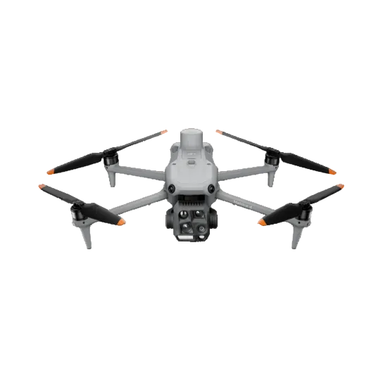 Grey Drone with Black Propellers