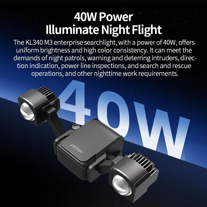 NightHawk KL340 40W Spotlight for DJI Mavic 3 Enterprise: Illuminate Your Aerial Missions-2